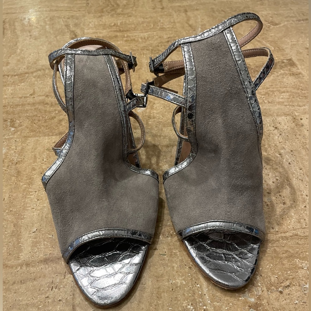 Claudia Ciuti Suede/Silver Heels